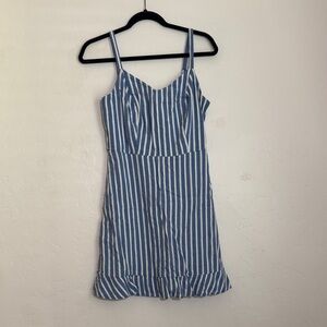 Old Navy Blue and White Textured dress